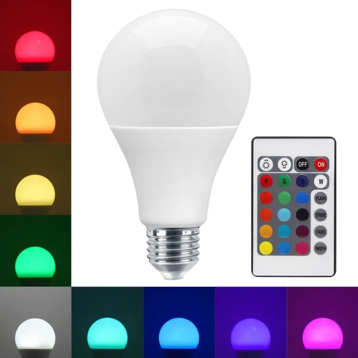 Lampe Led RGB 16couleurs – E27 - avec Télécommande